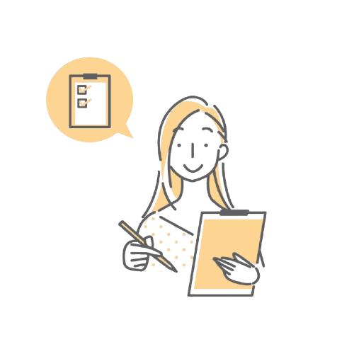 書類を書く女性のイメージ