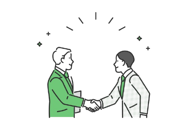 握手するビジネスパーソンのイメージ