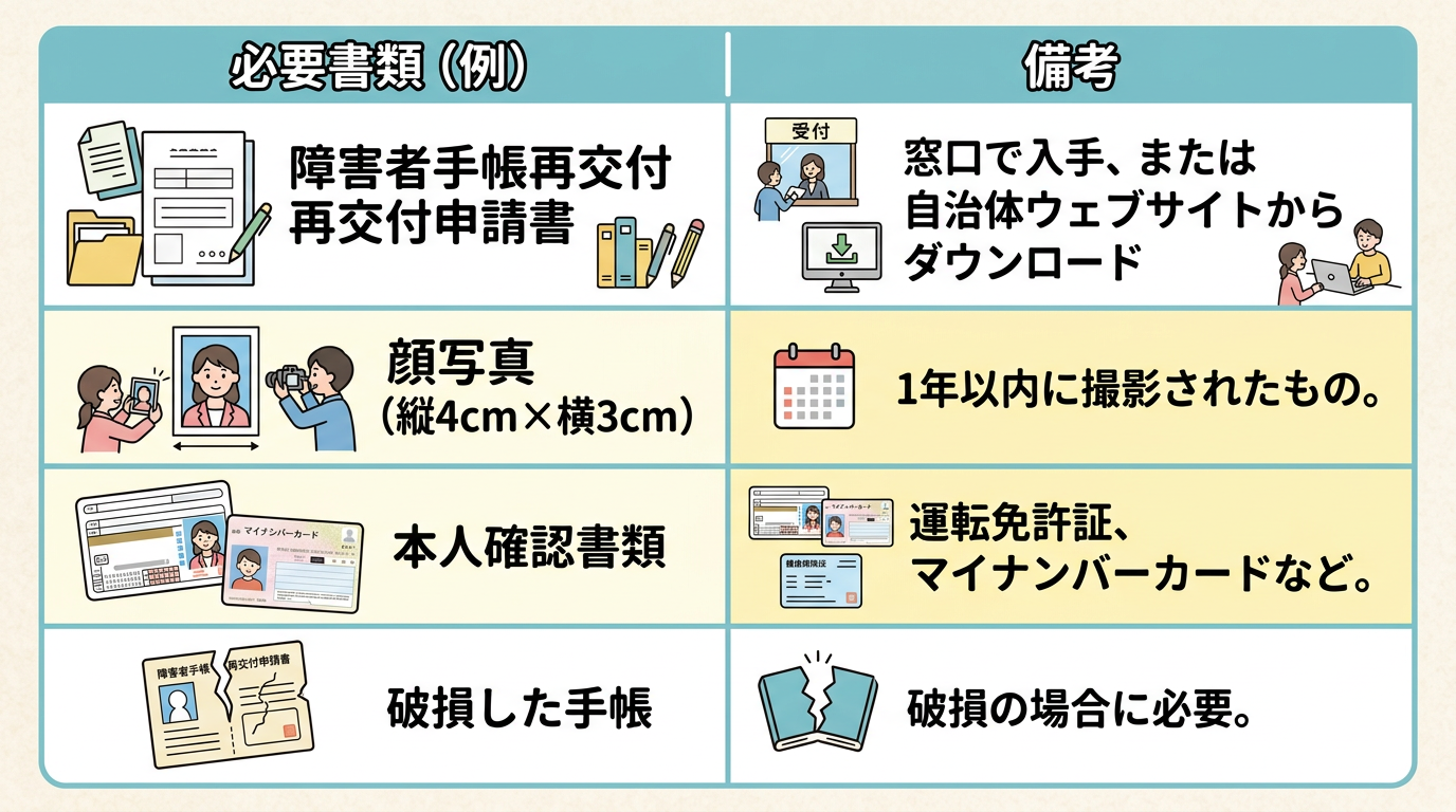 イメージ　障害者手帳紛失で困らないチェックリスト