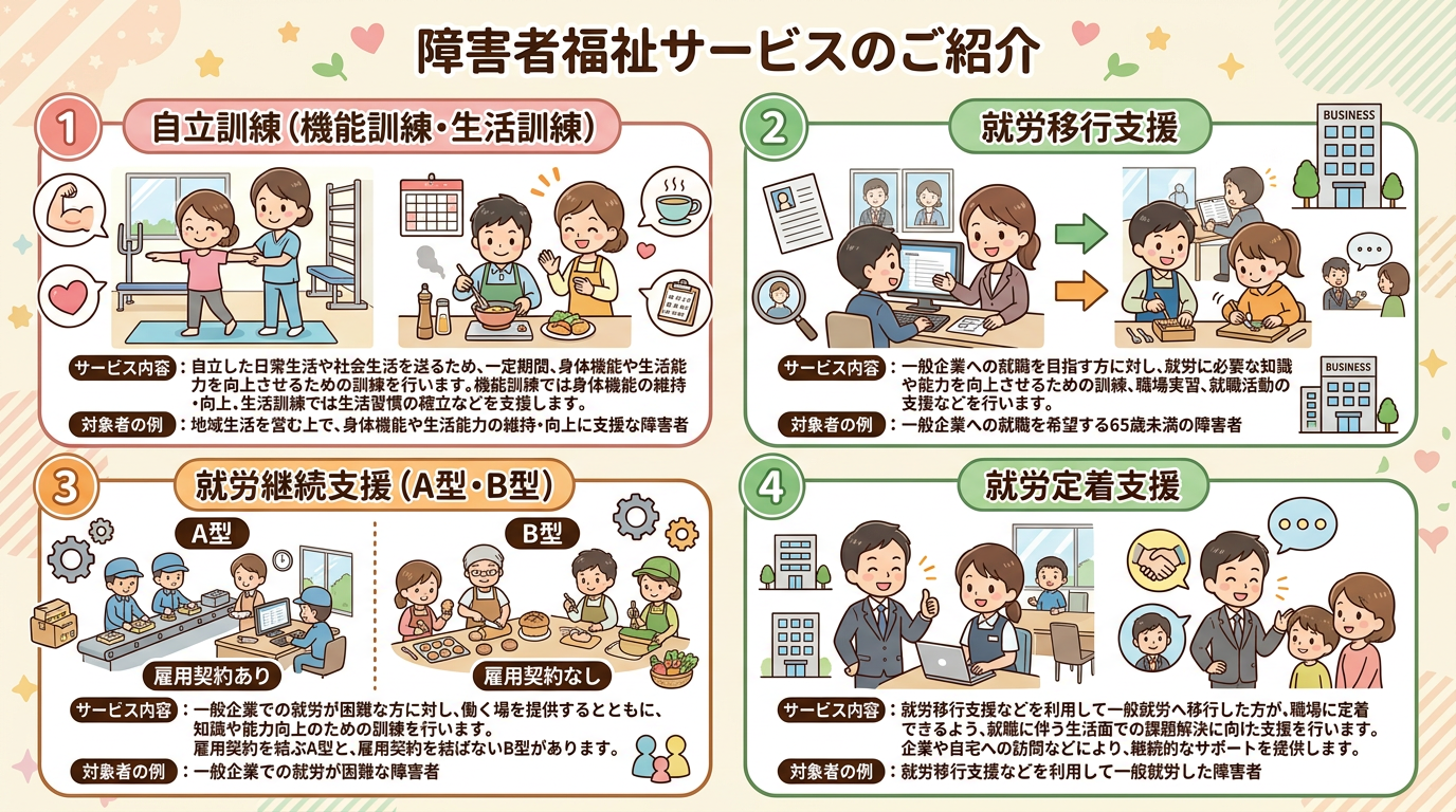 イメージ 障害福祉サービス一覧 イメージ 障害福祉サービス一覧