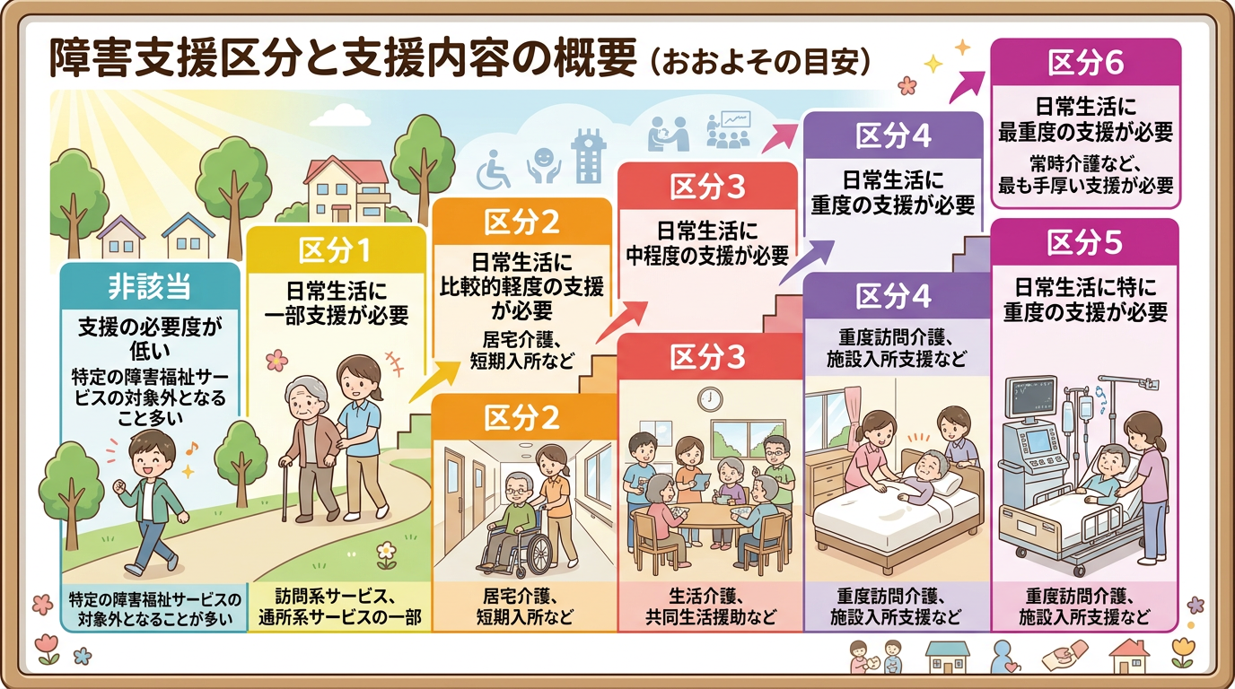 イメージ 障害支援区分 イメージ 障害支援区分