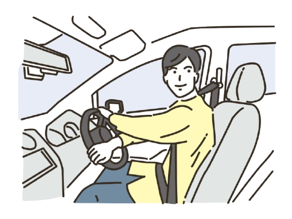 運転する男性のイメージ 運転する男性のイメージ