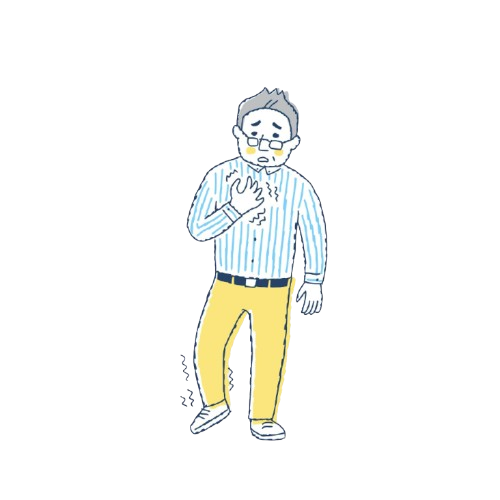 しびれ 男性のイメージ