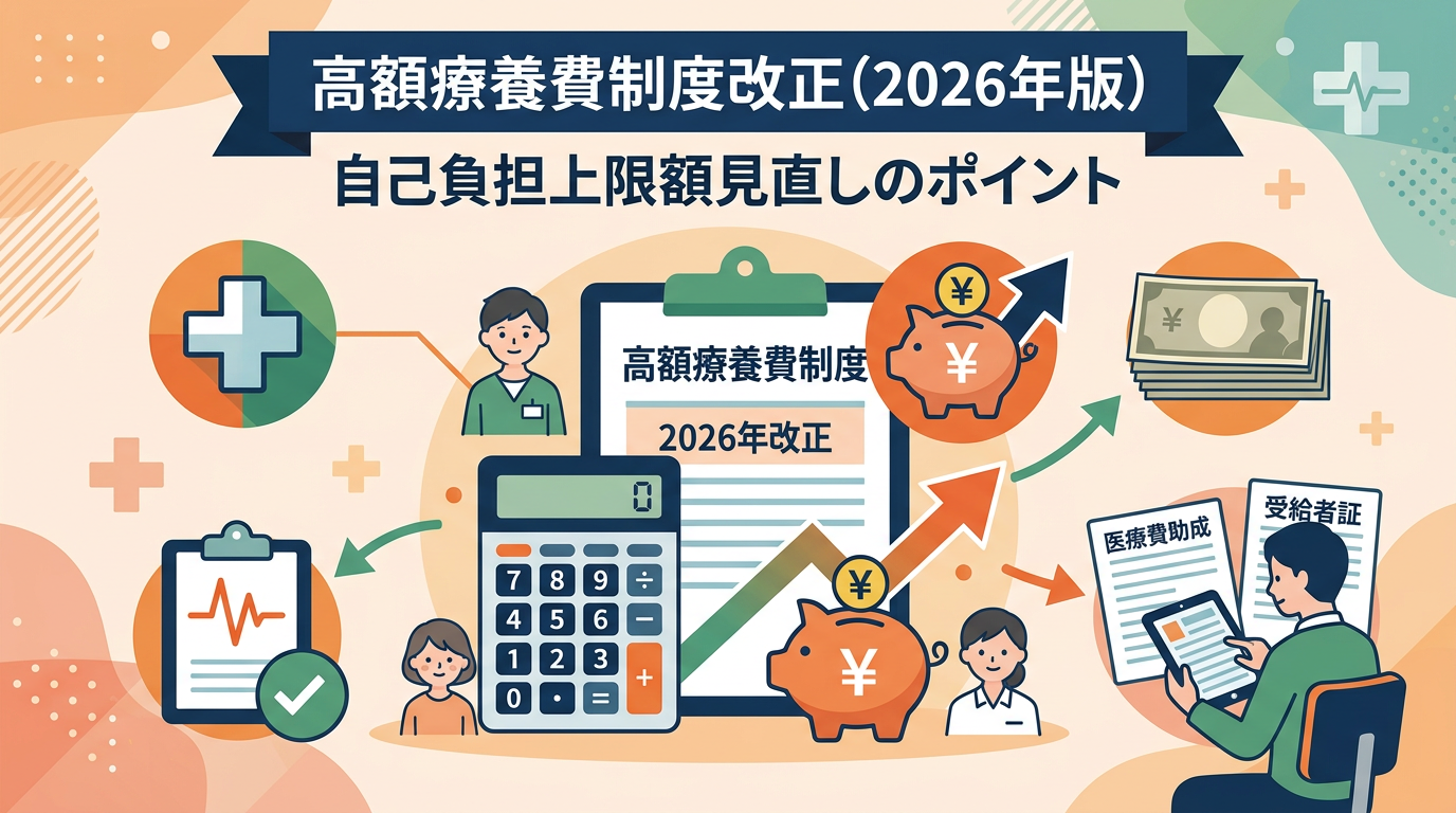 2026年8月から高額療養費制度はどう変わる?難病患者さんが確認したいポイントのイメージ 2026年8月から高額療養費制度はどう変わる?難病患者さんが確認したいポイントのイメージ