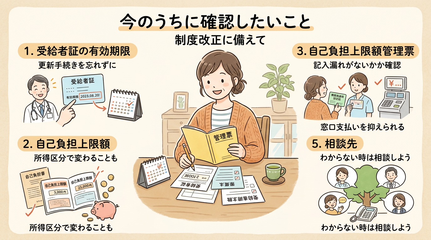 今のうちに確認したいこと イメージ 今のうちに確認したいこと イメージ